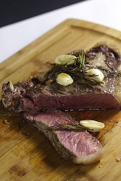 Recette de Côte de boeuf au beurre de thym