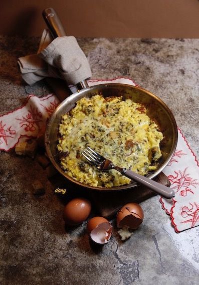 Oeuf à l'omelette et oseille, Recette