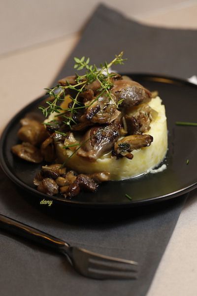 Ecrasé de pommes de terre aux champignons